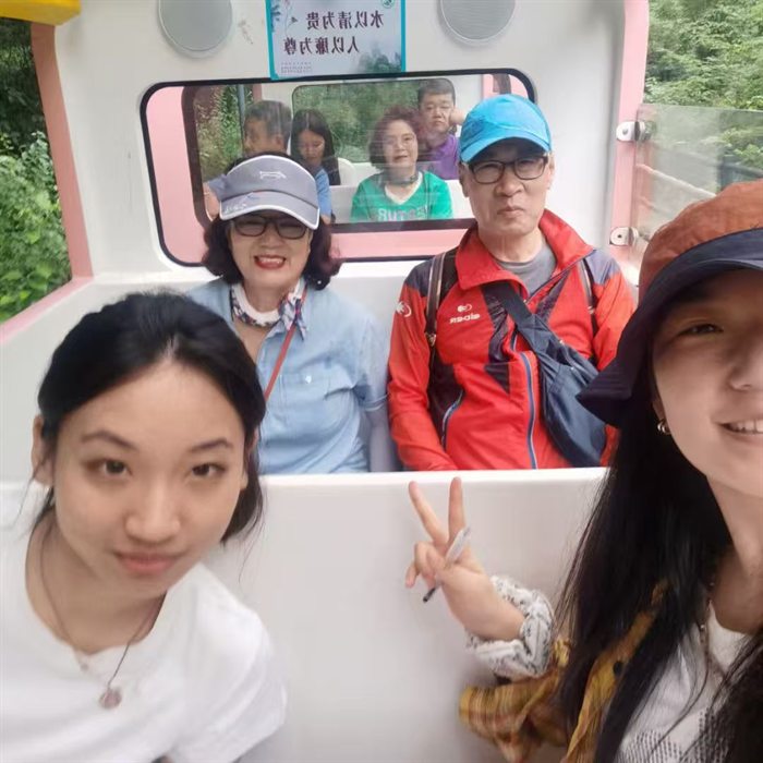 韩国游客调研现场